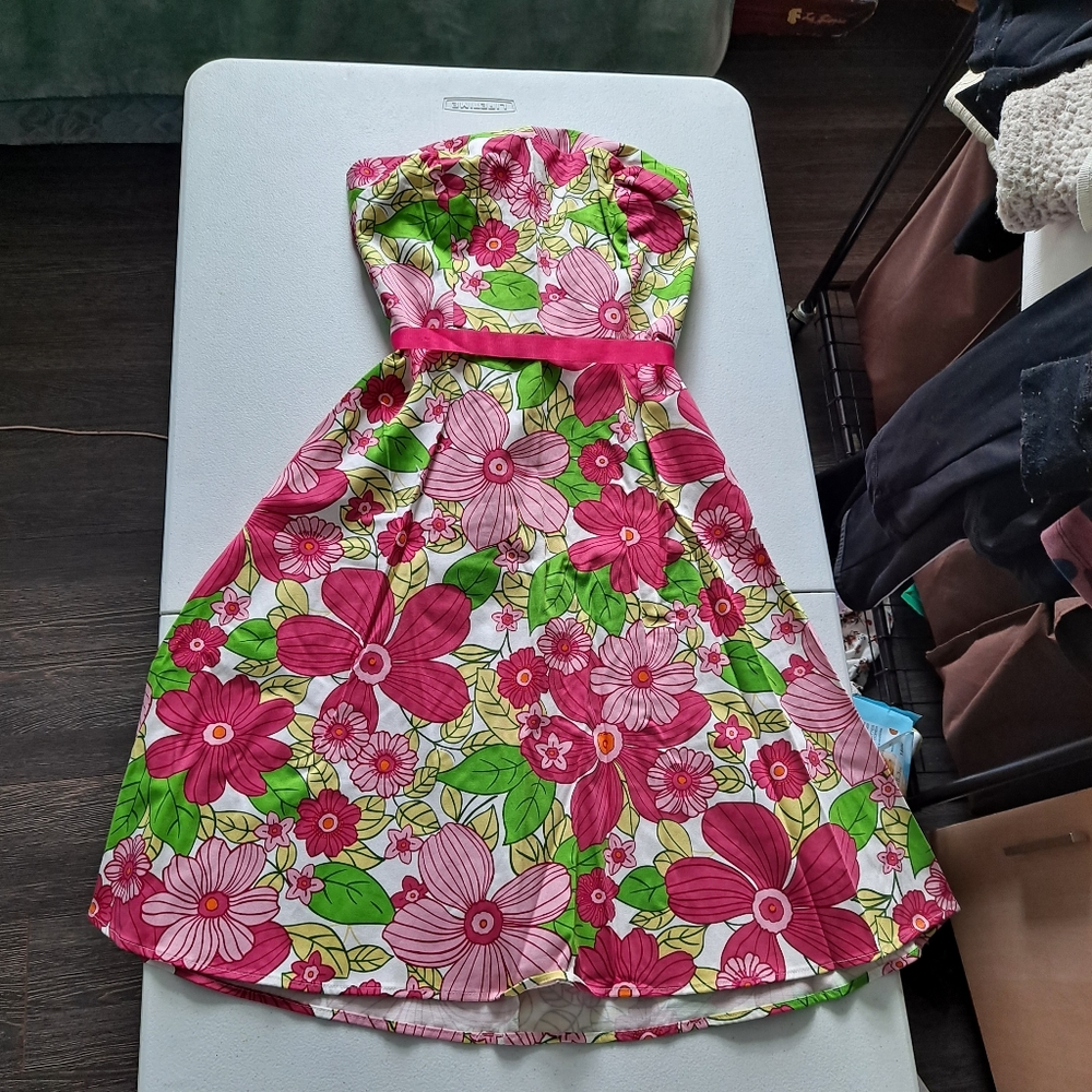 D.B.Y Vintage Pink Floral Dress